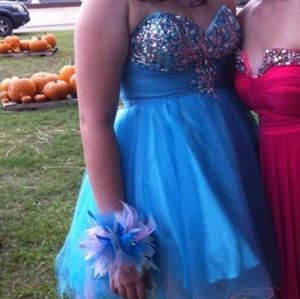 Blue homecoming dress